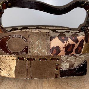 COPY - Brown Patches and Patterns Coach Purse